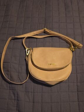Del Mano Light Pink Crossbody Saddle Bag